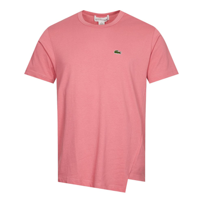 Comme Des Garcons Shirt X Lacoste Basic T-shirt In Pink