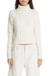 NILI LOTAN NILI LOTAN ANDRINA WOOL & CASHMERE CABLE TURTLENECK SWEATER