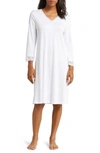 Hanro Moments Lace-trim Cotton Nightgown In White