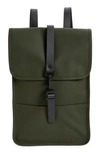 Rains Mini Waterproof Backpack In Green