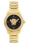 Versace Medusa Deco Bracelet Watch In Ip Yellow Gold