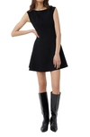 French Connection Whisper Classic Mini Dress In 02-blackout
