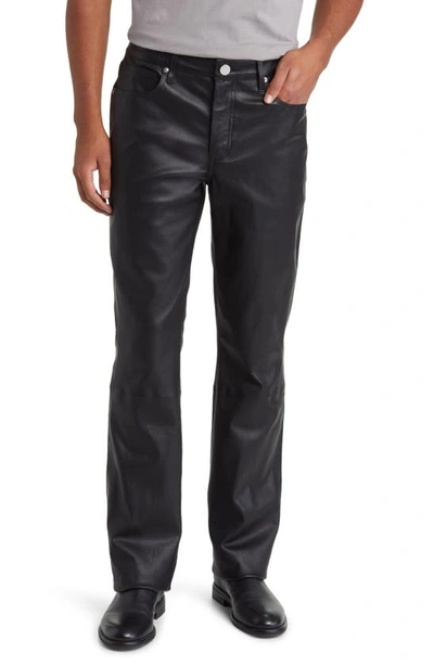 Monfrere Men's Clint Leather Bootcut Jeans In Noir Leather