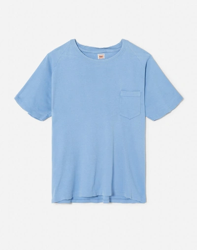 Marketplace 50s Hanes Stroh's Pocket Tee In Blue