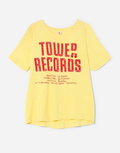 Marketplace 60s Hanes Tower Records Tee In Yellow