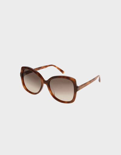 Charles & Keith Acetate Butterfly Sunglasses In T. Shell