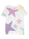 Stella Mccartney Kids' Star-print Cotton T-shirt In White