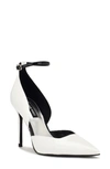 Nine West Finda Pointed Toe Pump In White