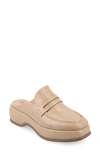 Journee Collection Antonina Womens Square Closed Toe Mules In Tan