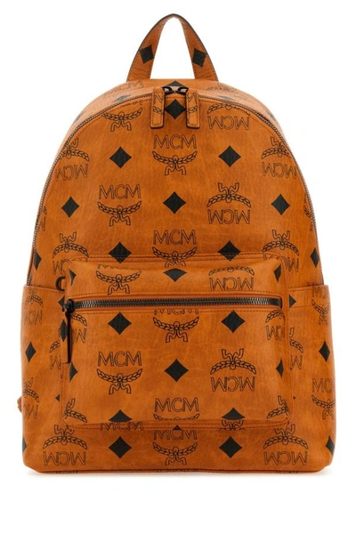 Mcm Medium Stark Maxi Visetos-print Backpack In Multicolor