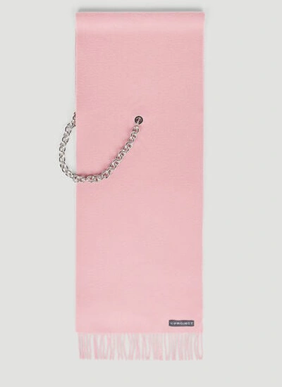 Y/project Chain Scarf In Pink