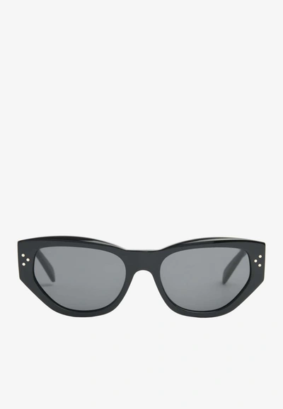 Celine Bold 3 Dots Cat-eye Sunglasses In Gray