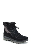 Baretraps Nadya Faux Shearling Waterproof Bootie In Black