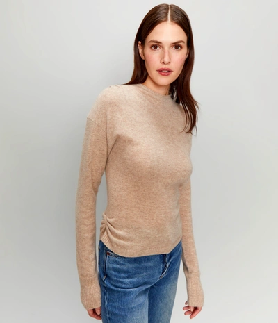 Michael Stars Maude Cowl Neck Cashmere Sweater In Oatmeal