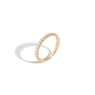 Aurate New York Round Diamond Eternity Ring (natural) In White