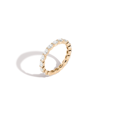 Aurate New York Horizontal Oval Diamond Eternity Ring (natural) In White