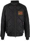 Barbour Merchant Quilted Bomber Jacket In Black