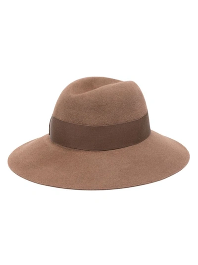 Borsalino Claudette Brushed Felt In Brown