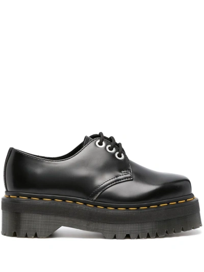 Dr. Martens 1461 Quad Squared Leather Brogues In Black