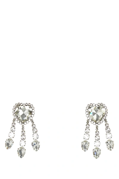 Alessandra Rich Earrings In Cry-silver