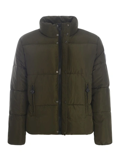 Barrow Down Jacket   "wadding Puffer" In Verde Militare