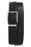 CANALI CANALI PEBBLED LEATHER BELT