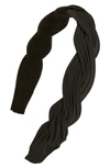 TASHA TASHA BRAIDED PLEATED HEADBAND