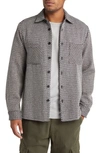 Wax London Black And Ecru Spear Checked Whiting Overshirt