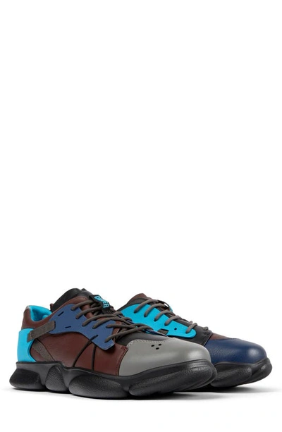 Camper Karst Panelled Lace-up Sneakers In Blue