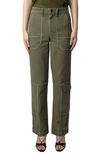 ZADIG & VOLTAIRE PEPPER COTTON TWILL CARGO PANTS