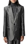 ZADIG & VOLTAIRE VEGY JACQUARD BLAZER