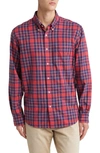 BROOKS BROTHERS PLAID BRUSHED COTTON & WOOL FLANNEL BUTTON-DOWN SHIRT