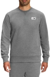 The North Face Heritage Logo Patch Crewneck Sweatshirt In Tnf Medium Grey Heather