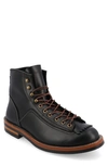 Taft Leather Lug Sole Boot In Black