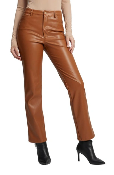 Bardot Alesi Faux Leather Trouser In Brown