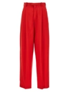 MARNI FRONT PLEAT PANTS RED