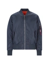 Alpha Industries Ma-1 Reversible Slim Fit Bomber Jacket In Blue