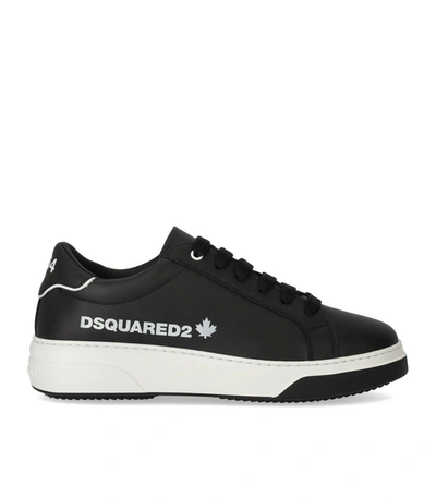 Dsquared2 Logo Printed Bumper Sneakers In Black