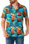 OPPOSUITS OPPOSUITS IT SHORT SLEEVE BUTTON-UP CAMP SHIRT