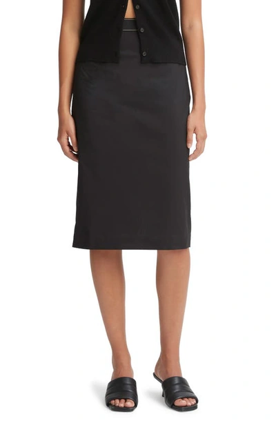 Vince Pull On Pencil Skirt In Black