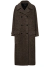 DOLCE & GABBANA DOLCE & GABBANA WOMAN DOLCE & GABBANA BEIGE ALPACA BLEND COAT