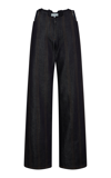 AYA MUSE ANGELO PANELED WIDE-LEG JEANS