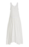 DIOTIMA POCOMANIA HAND-EMBROIDERED COTTON MAXI DRESS