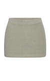 AYA MUSE KIVU RIBBED-KNIT COTTON-BLEND MINI SKIRT