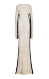 DIOTIMA MOUNT CROCHETED COTTON-BLEND MAXI DRESS