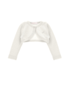Monnalisa Cardigan Cardigan In Cream + Silver