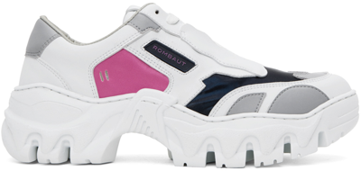 Rombaut White Boccaccio Ii Trainers In Re-purposed