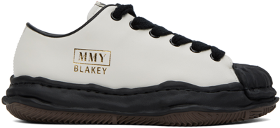 Miharayasuhiro White & Black Sculptural Sneakers In Wht/blk