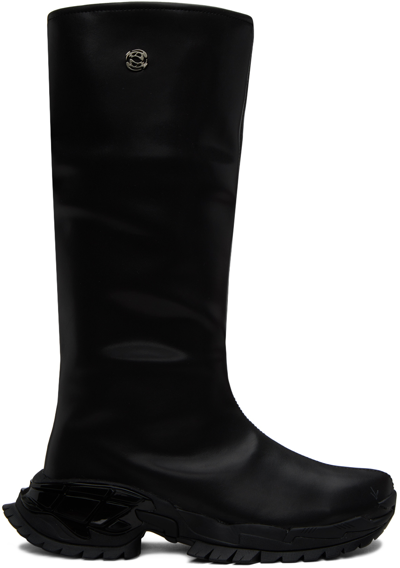 Rombaut Black Vizor Boots In Black Beyond Leather