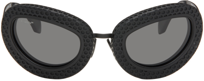 Off-white Tokyo Cat-eye Sunglasses In Black Dark Grey